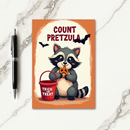 Count Pretzulas Spooky Snack Card