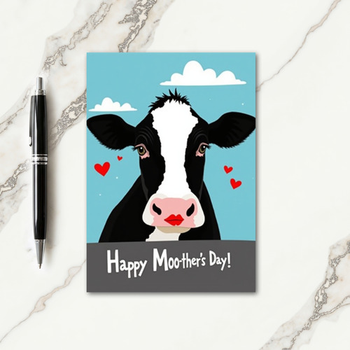 Cow Mother Happy Card