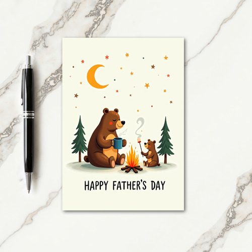 Cozy Bears Fathers Day Card