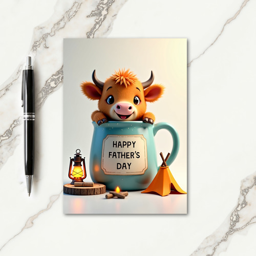 Cozy Campfire Fathers Day Card