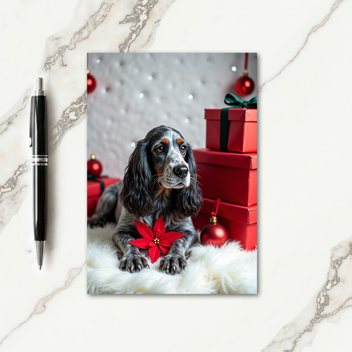 Cozy Canine Christmas Card