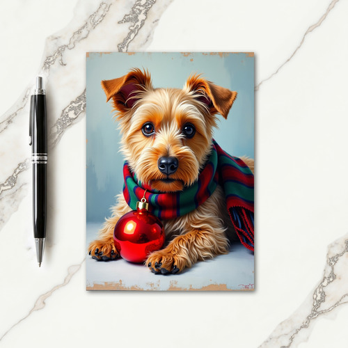 Cozy Canine Scarf Card thumbnail