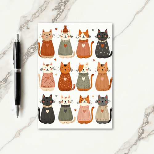Cozy Cats Mothers Day Card