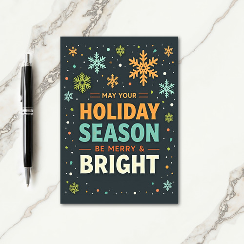 Cozy Charcoal Christmas Card