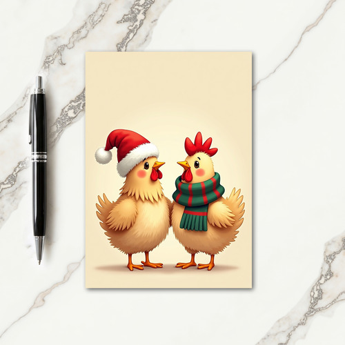Cozy Christmas Birds Card