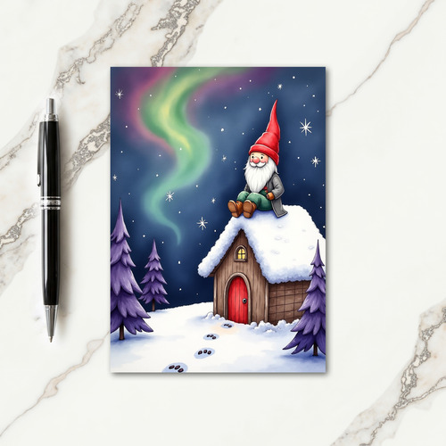 Cozy Christmas Cottage Card