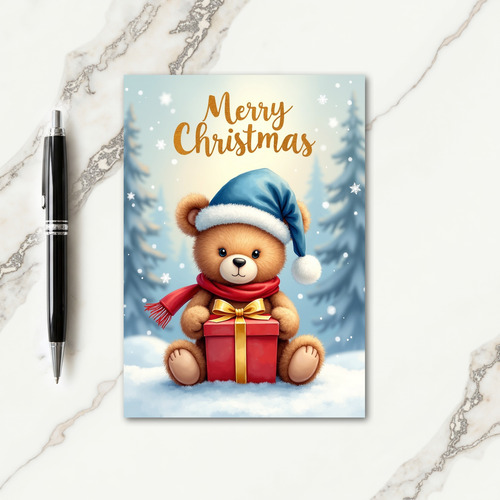 Cozy Christmas Creature Card