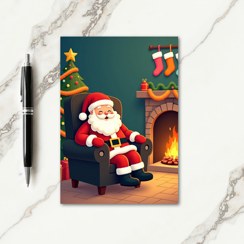 Cozy Christmas Figure Card