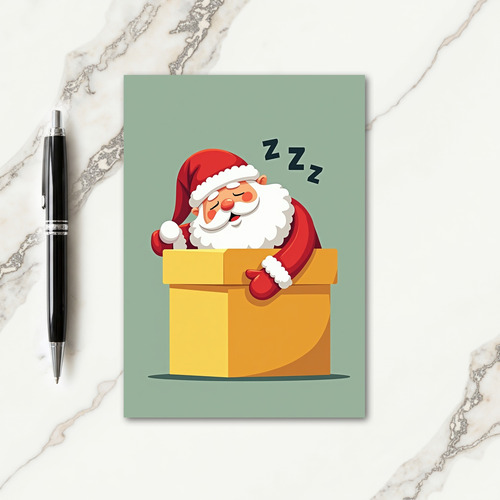 Cozy Christmas Nap Card