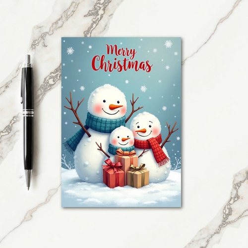 Cozy Christmas Snow Card
