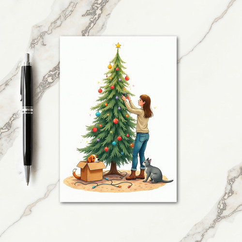 Cozy Christmas Tree Card