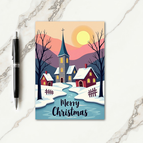 Cozy Church Christmas Card