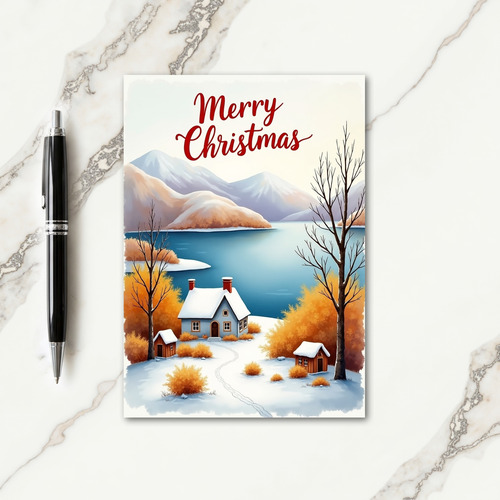 Cozy Cottage Christmas Card