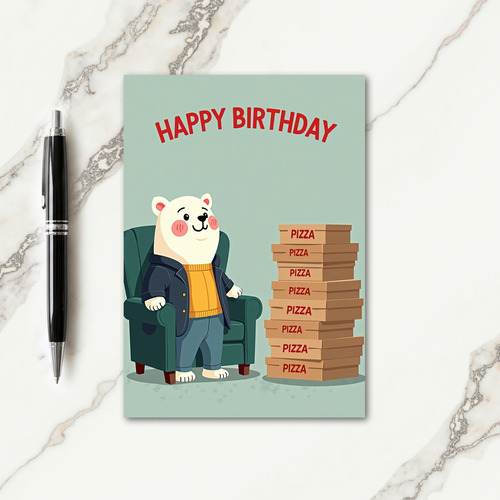 Cozy Creature Birthday Card