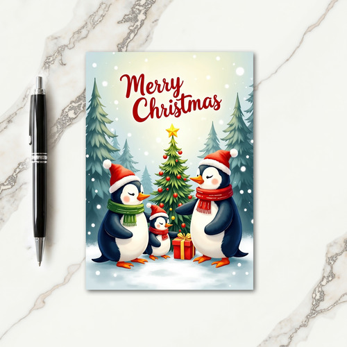 Cozy Gift Christmas Card