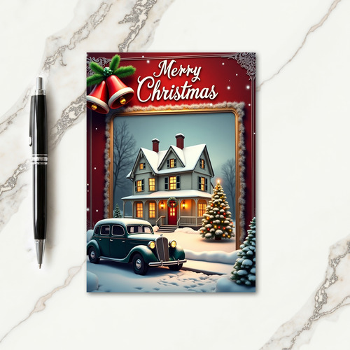 Cozy House Winter Card