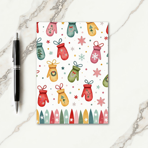 Cozy Mitten Christmas Card