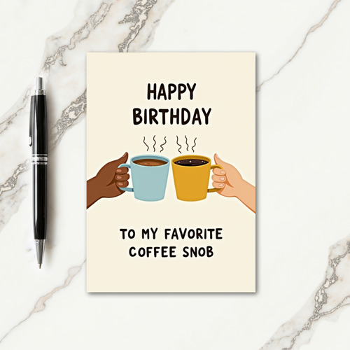Cozy Mugs Birthday Card