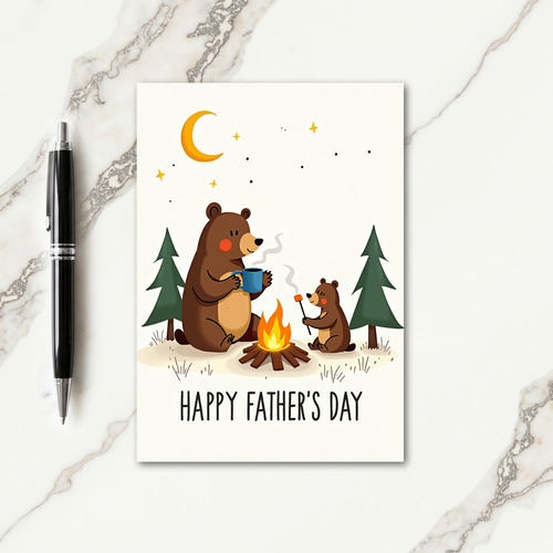 Cozy Night Fathers Day Card