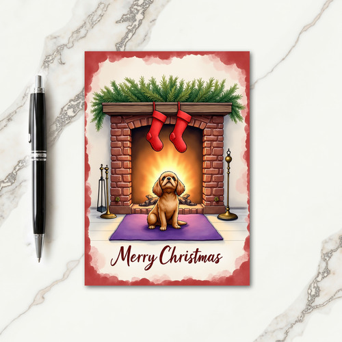 Cozy Pet Christmas Card