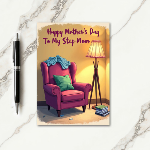 Cozy Step Mom Mothers Day Card