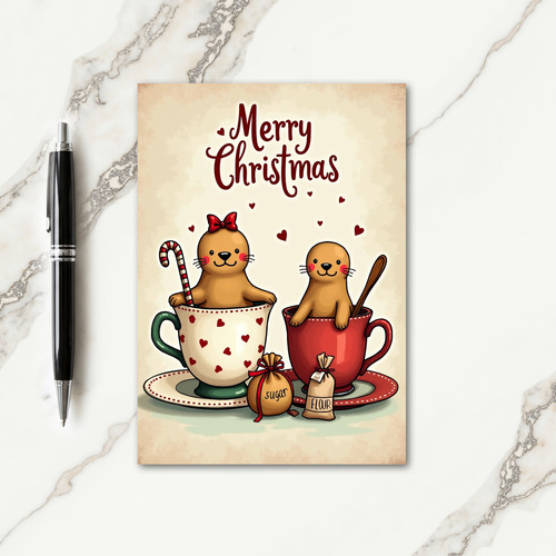 Cozy Teacup Creatures Card
