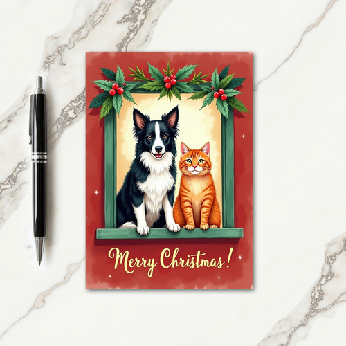 Cozy Window Christmas Card