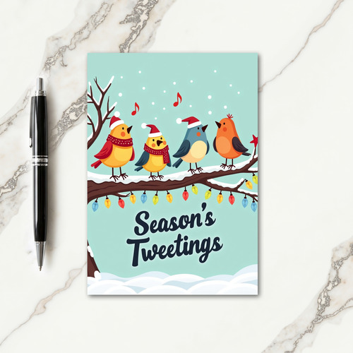 Cozy Winter Birds Card