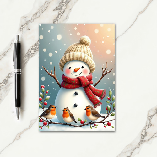 Cozy Winter Character Card