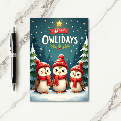 Cozy Winter Forest Card