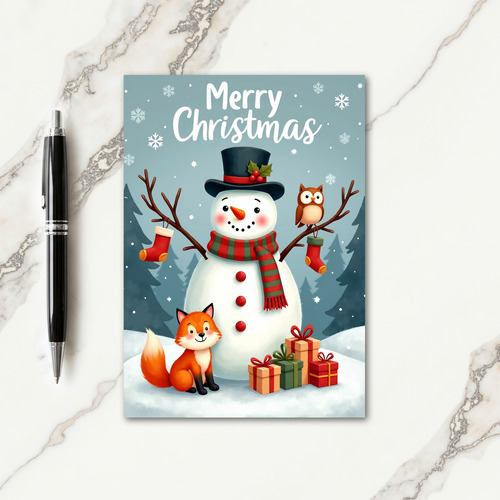 Cozy Winter Friends Card