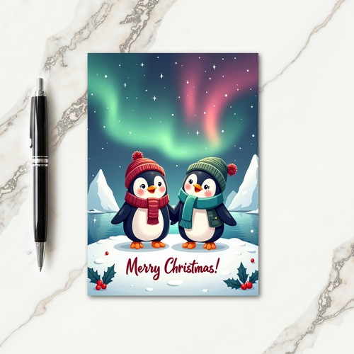 Cozy Winter Friends Christmas Card