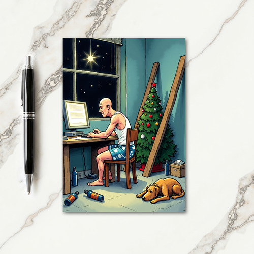 Cozy Work Christmas Card