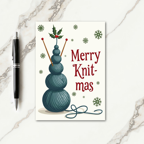 Cozy Yarn Christmas Card