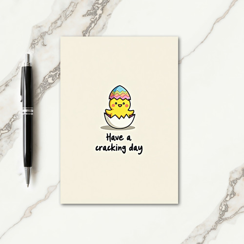 Cracking Day Chick Greeting Card