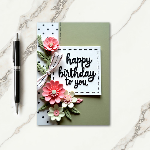 Crafted Birthday Card