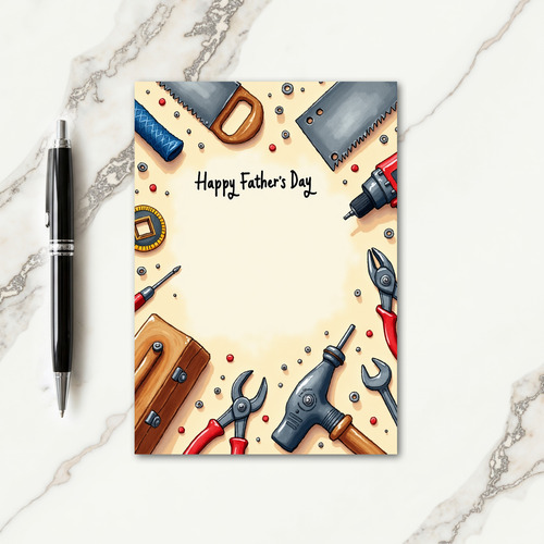 Craftsman Fathers Day Greeting Card