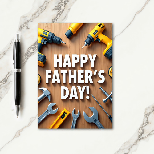 Craftsman Fathers Day Tribute Card