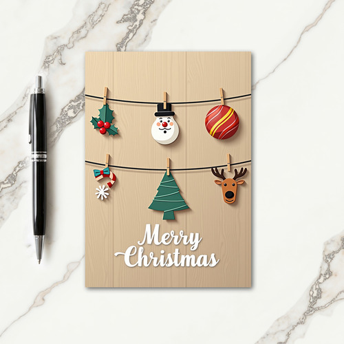 Crafty Christmas Garland Card
