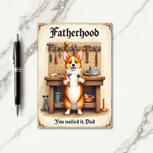 Crafty Dog Fathers Day Card