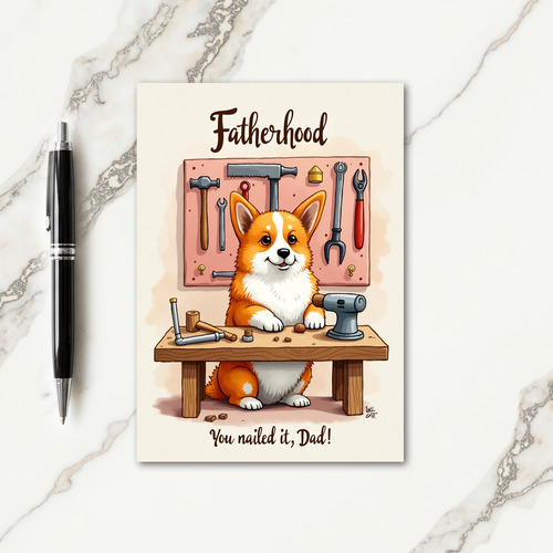Crafty Dogs Fatherhood Card