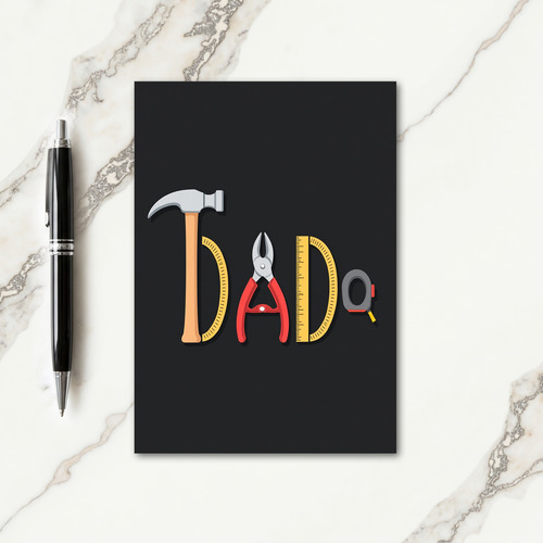 Crafty Fathers Day Tools Card
