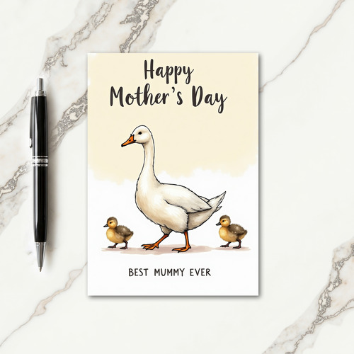 Cream Backdrop Avian Card