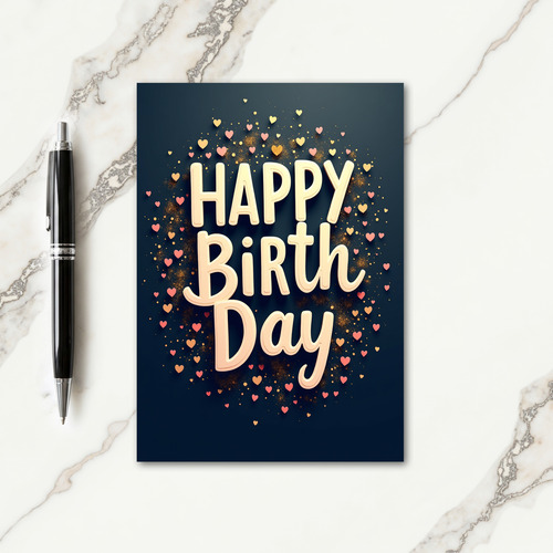Cream Letter Birthday Card