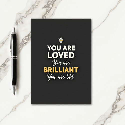 Cream Swirl Birthday Card