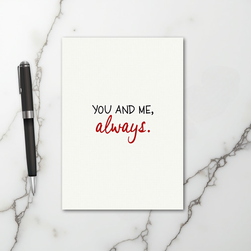 Cream You And Me Always Card