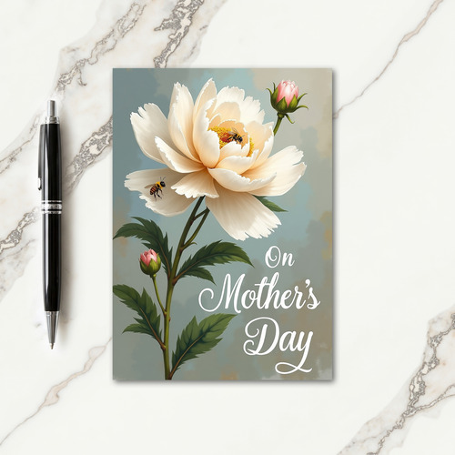 Creamy Blossom Nature Card