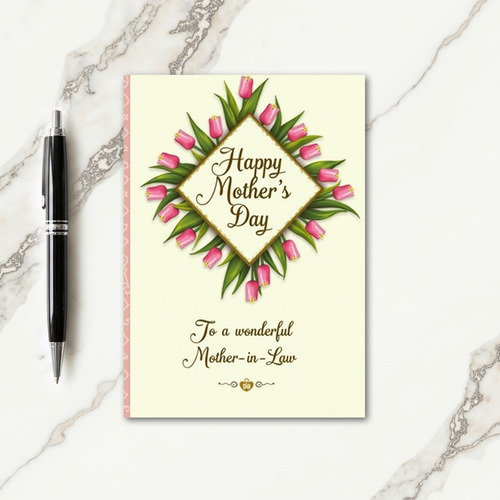 Creamy Diamond Mothers Day Card