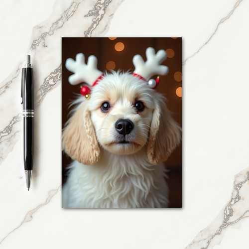 Creamy Fur Christmas Card