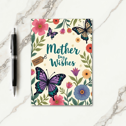 Creamy Mothers Day Wishes Card